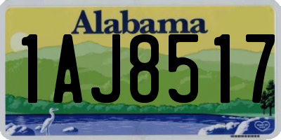 AL license plate 1AJ8517