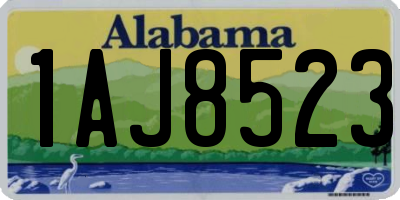 AL license plate 1AJ8523