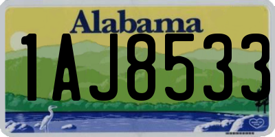 AL license plate 1AJ8533
