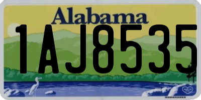 AL license plate 1AJ8535
