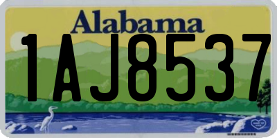 AL license plate 1AJ8537