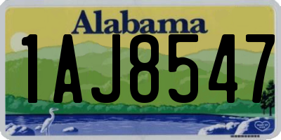 AL license plate 1AJ8547