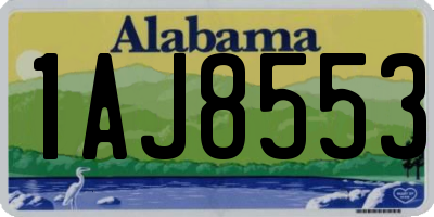 AL license plate 1AJ8553