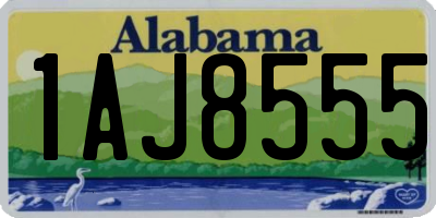 AL license plate 1AJ8555