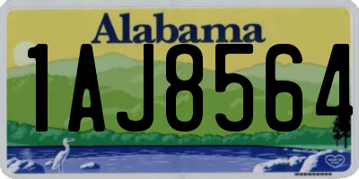 AL license plate 1AJ8564