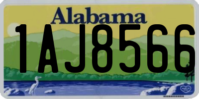 AL license plate 1AJ8566