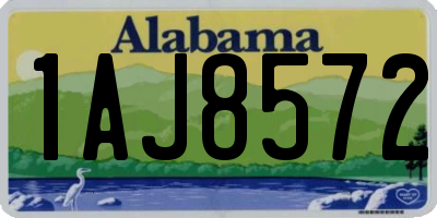 AL license plate 1AJ8572