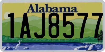 AL license plate 1AJ8577