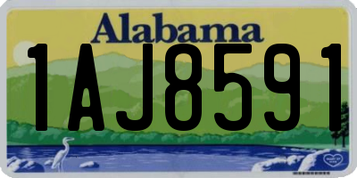 AL license plate 1AJ8591