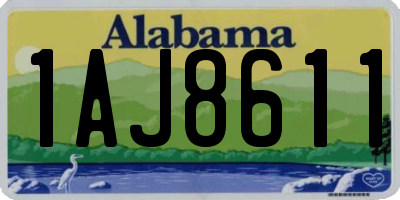AL license plate 1AJ8611
