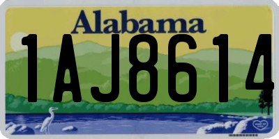 AL license plate 1AJ8614