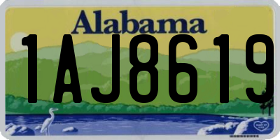AL license plate 1AJ8619