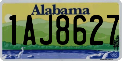 AL license plate 1AJ8627