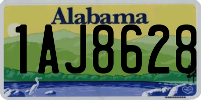 AL license plate 1AJ8628