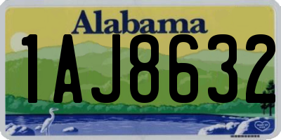 AL license plate 1AJ8632