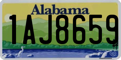 AL license plate 1AJ8659