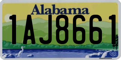 AL license plate 1AJ8661
