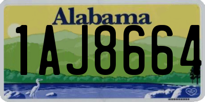 AL license plate 1AJ8664