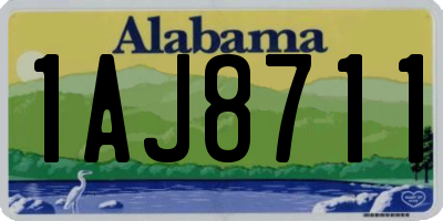 AL license plate 1AJ8711