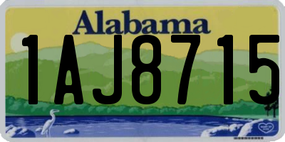 AL license plate 1AJ8715
