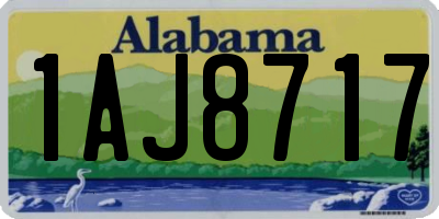 AL license plate 1AJ8717