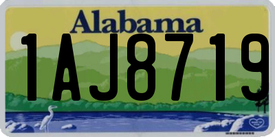 AL license plate 1AJ8719
