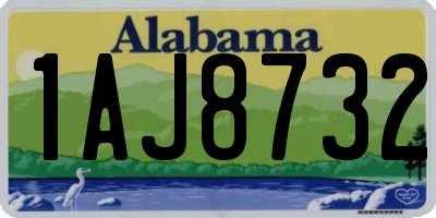 AL license plate 1AJ8732