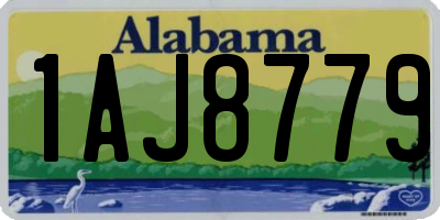AL license plate 1AJ8779
