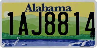 AL license plate 1AJ8814
