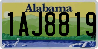 AL license plate 1AJ8819