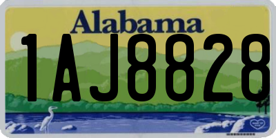 AL license plate 1AJ8828
