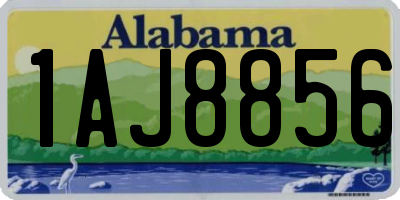 AL license plate 1AJ8856