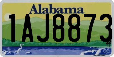 AL license plate 1AJ8873