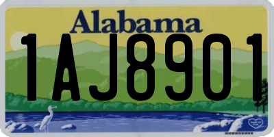 AL license plate 1AJ8901
