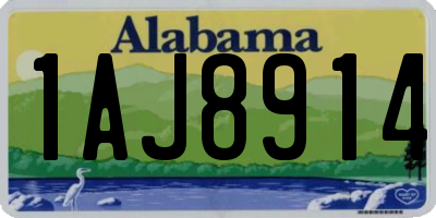 AL license plate 1AJ8914