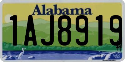 AL license plate 1AJ8919