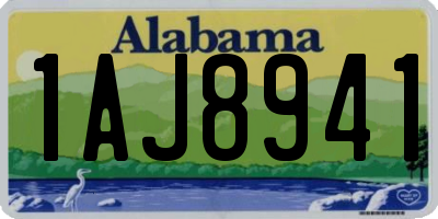AL license plate 1AJ8941