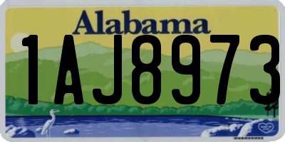 AL license plate 1AJ8973