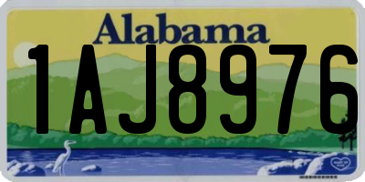AL license plate 1AJ8976