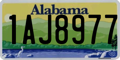 AL license plate 1AJ8977