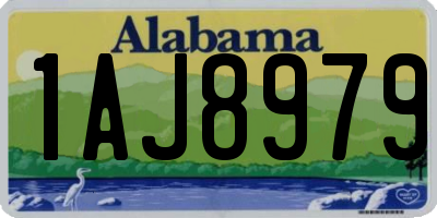 AL license plate 1AJ8979