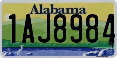 AL license plate 1AJ8984