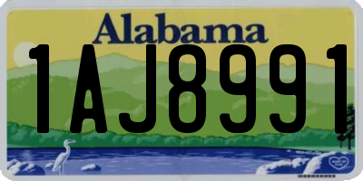 AL license plate 1AJ8991