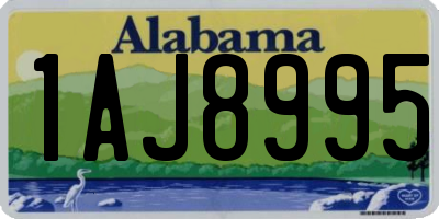 AL license plate 1AJ8995