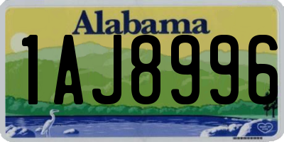 AL license plate 1AJ8996