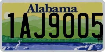 AL license plate 1AJ9005