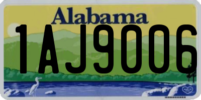 AL license plate 1AJ9006