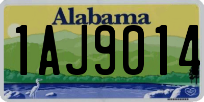 AL license plate 1AJ9014