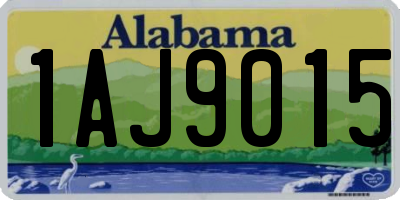AL license plate 1AJ9015