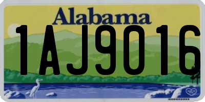 AL license plate 1AJ9016